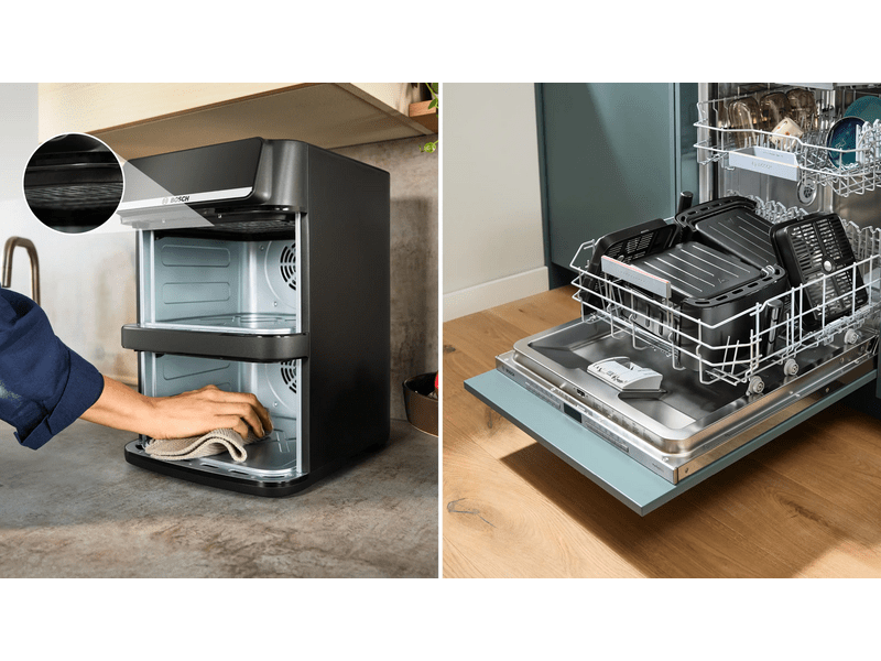 Bosch MAFD661B4 Serie 6 Kétfiókos emeletes airfryer