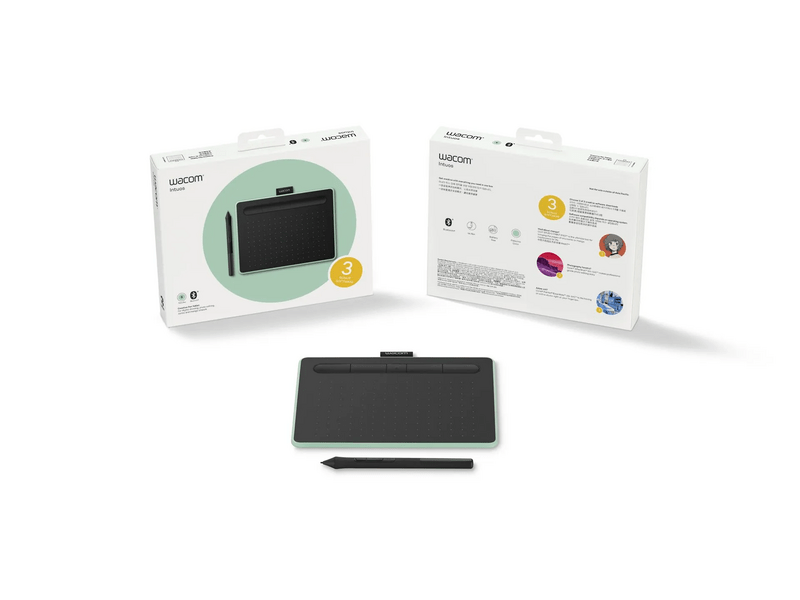 Wacom Intuos Small Digitalizáló tábla, pisztácia (CTL-4100WLE-S)
