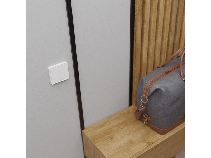 Tesla pametni prekidač, dupli, baterija (SWI-SCENEZG2)