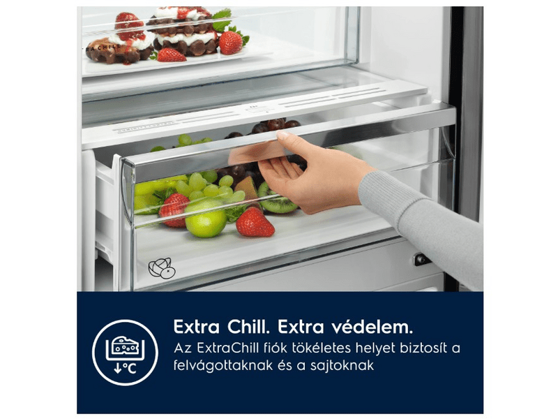 Electrolux ENA7CD18S Beépíthető kombinált hűtőszekrény