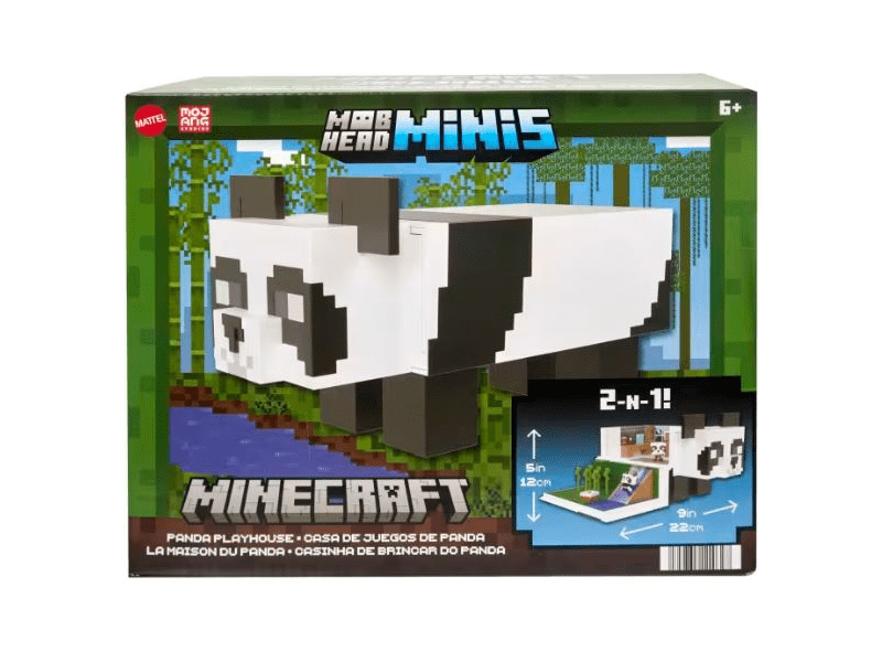 Minecraft Mob Head Minies Panda Játékszett (HLL25)