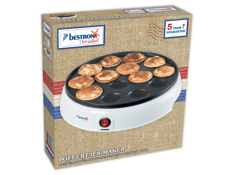 Bestron APFM700W Minipalacsinta sütő, fehér