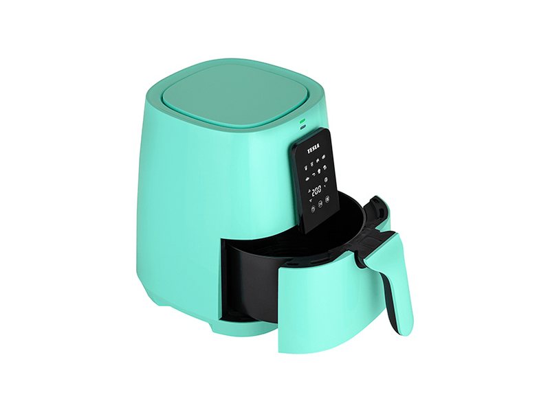 Tesla AirCook Q30 višenamjenska digitalna pećnica na vrući zrak, tirkizna