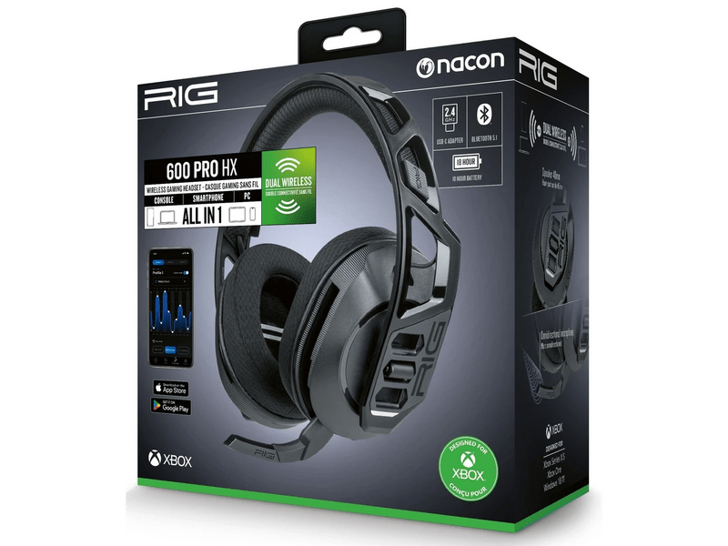 Nacon RIG 600 Pro HX Dual Wireless slušalice, crne