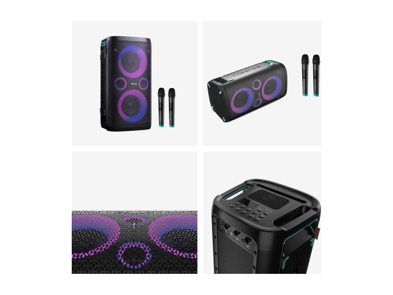 Hisense Party Storm 1 Bluetooth zvučnik za zabave s 2 mikrofona