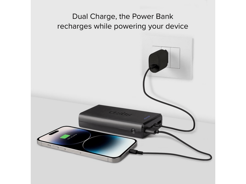 SBS 10W USB-C/2x USB-A 20000mAh prenosna baterija (TTBB20000FASTK)