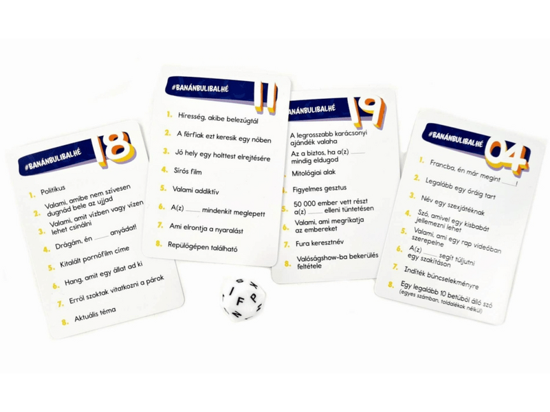 Banán, buli, balhé társasjáték (GIG34567)