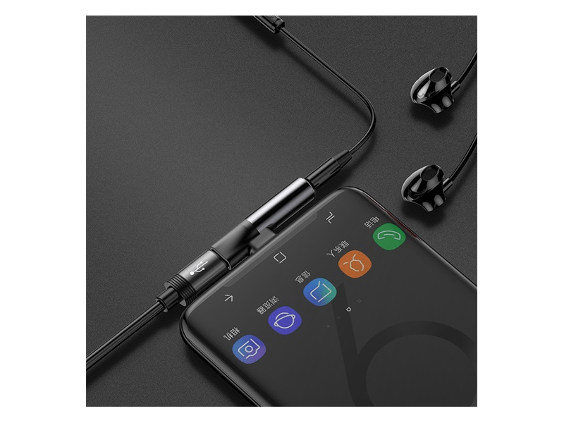 Baseus L41 USB-C – USB-C/3,5 mm jack audió és táp adapter (CATL41-01)