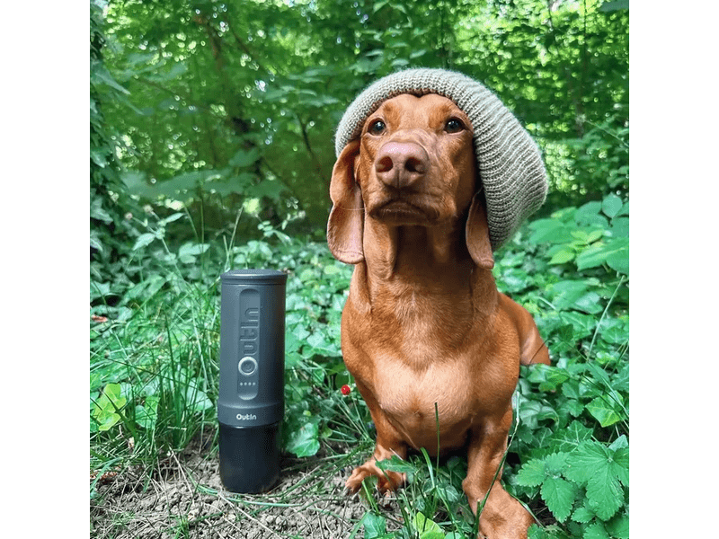 Outin Nano Akkus hordozható kávéfőző, szürke