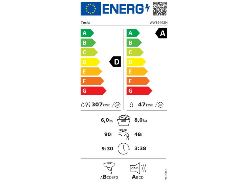 Tesla WW86492M Mosó- és szárítógép