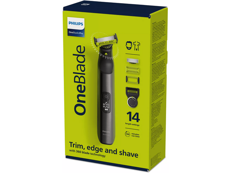 Philips QP6551/17 OneBlade Pro 360 Face + Body hibrid borotva