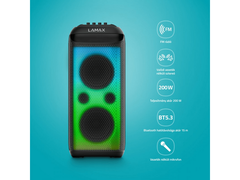 LAMAX PartyKing1 Max Hordozható party hangszóró
