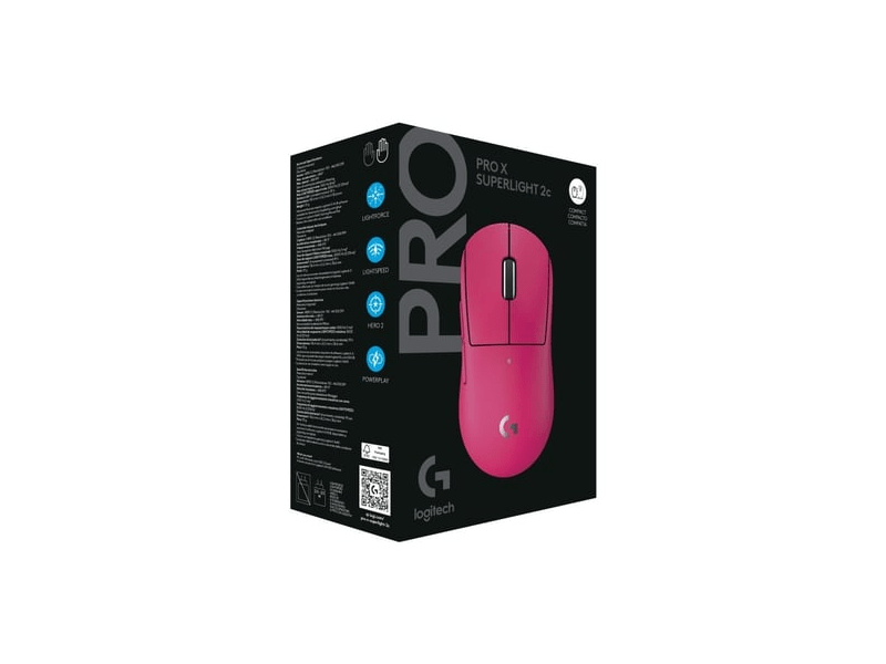 Logitech Pro X Superlight 2c Gamer egér, rózsaszín (910-007545)