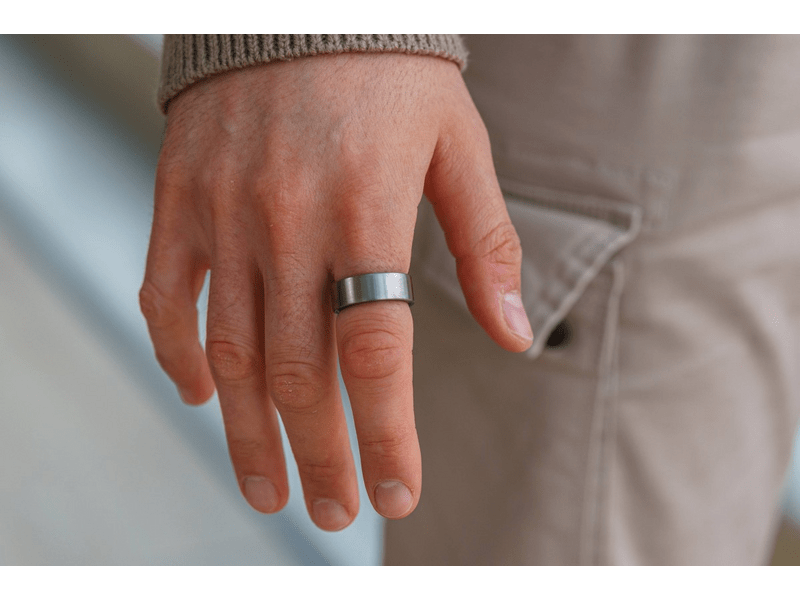 Ultrahuman Ring Air Okosgyűrű, titán, 12-es méret (UHRA-NT-12)