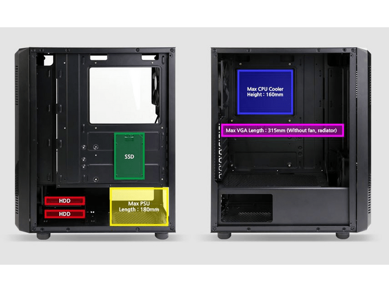 Zalman S4 Midi ATX Számítógépház