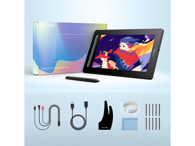XP-Pen Artist 13 (2nd Gen) Grafikus kijelző, fekete