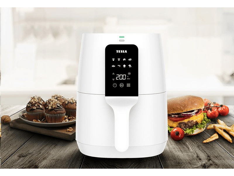 Tesla AirCook Q30 Multifunkciós digitális forró levegős sütő, fehér