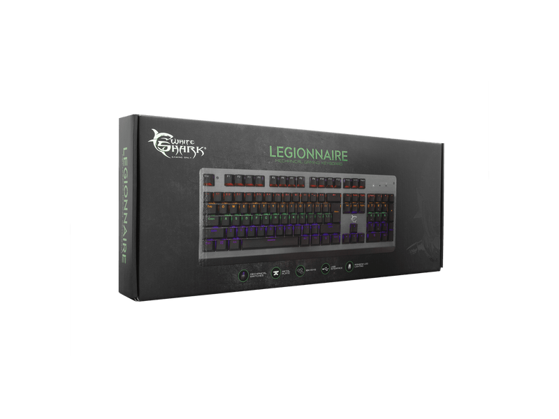 White Shark Legionnaire GK-1926HU Mechanikus billentyűzet
