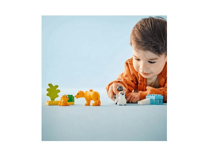 LEGO® DUPLO® Životinjske obitelji u divljini: Pingvini i lavovi (10442)