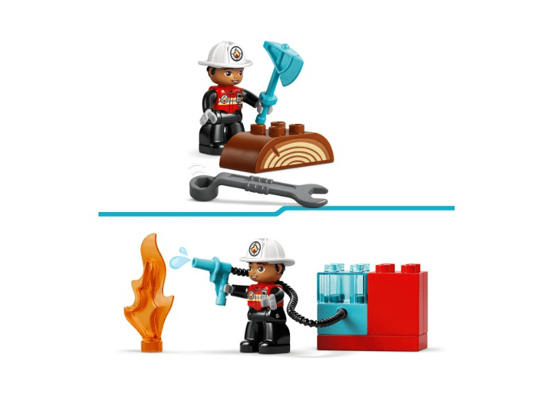 LEGO® DUPLO® Városi kalandok Tűzoltóautó tömlővel és tűzoltóval (10473)
