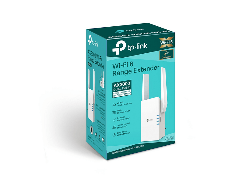 TP-Link RE705X AX3000 Mesh WiFi 6 Extender