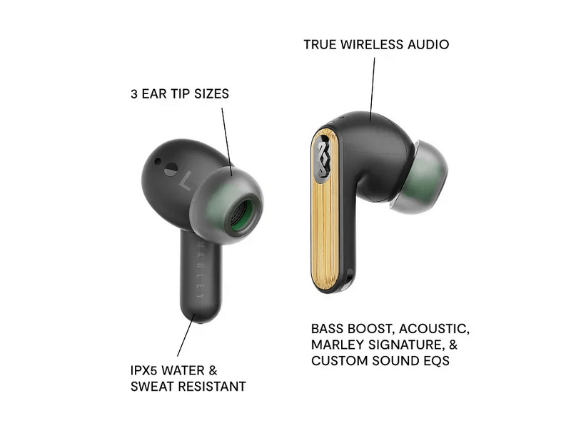 Marley Redemption ANC 2 TWS Fülhallgató, fekete (EM-DE031-SB)