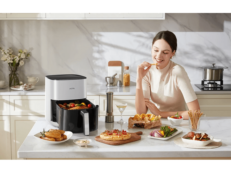 Mova FD10s Pro Airfryer, fehér