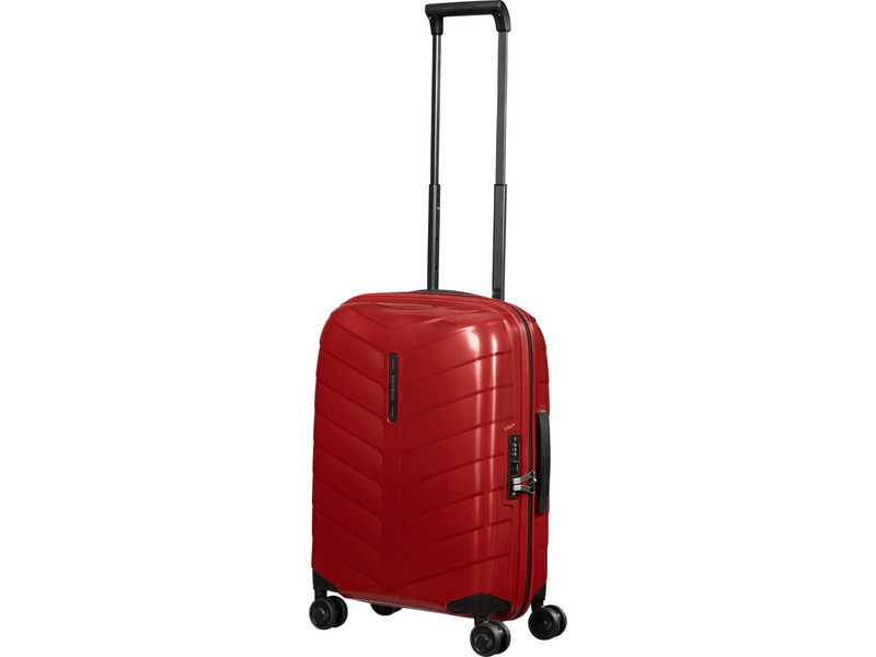 Samsonite Attrix Spinner Bővíthető bőrönd, 55 cm, piros (146116-1726)