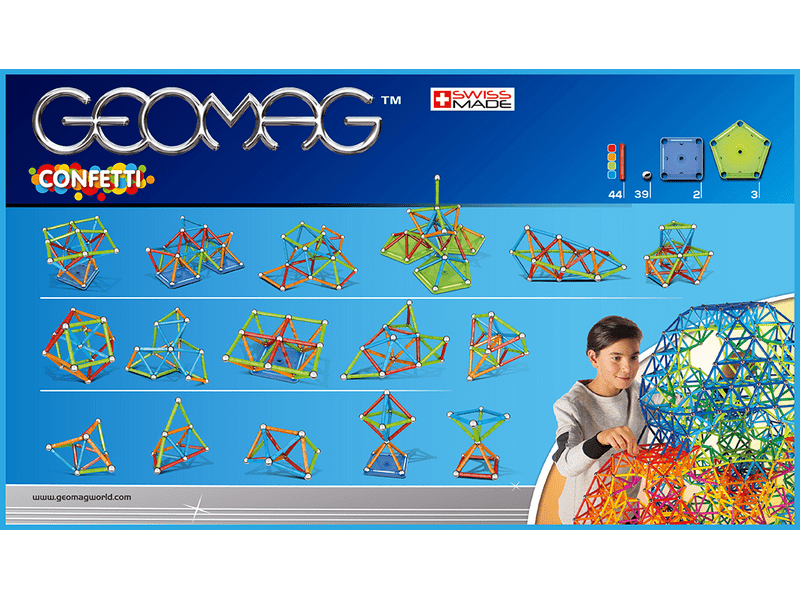 Geomag Confetti Mágneses építőjáték, 88 db (20GMG00353)