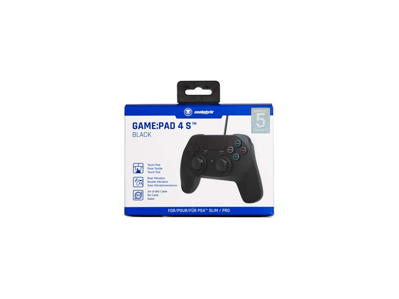 Snakebyte GamePad 4 S - PS4 žičani kontroler, crni (SB912382)
