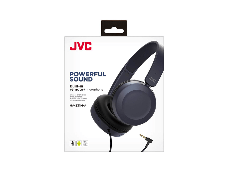 JVC HA-S31M-A Fejhallgató, kék