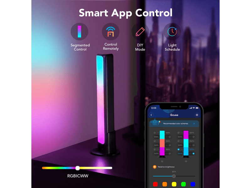 Govee Flow Plus RGBICWW Light Bars (H6056)