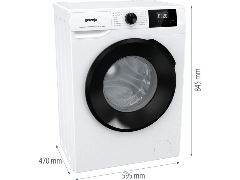Gorenje W1NGPI61SBS Elöltöltős mosógép