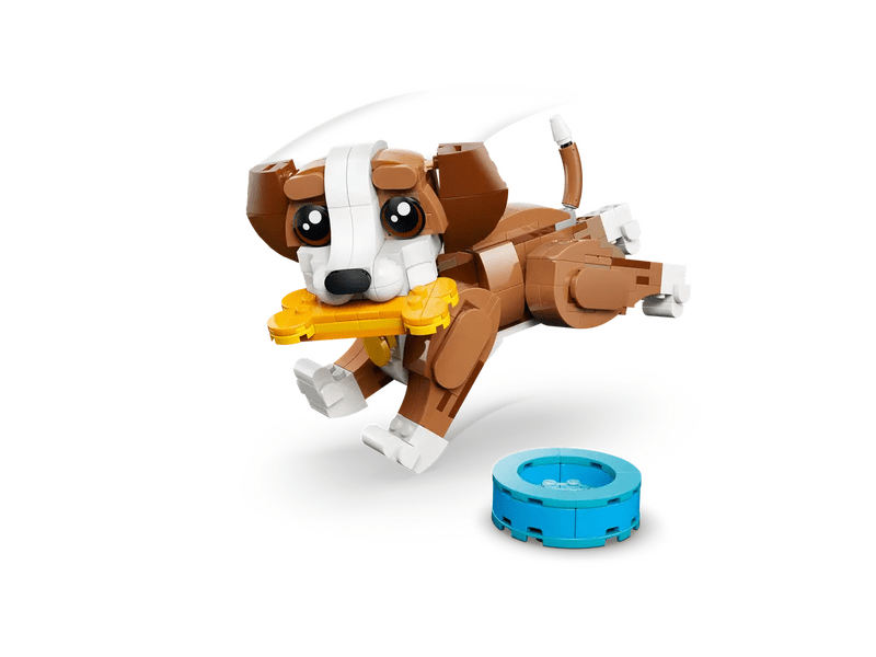 LEGO® Creator 3 az 1-ben Aranyos állatok: Játékos kiskutya húsvéti építőjáték (31382)