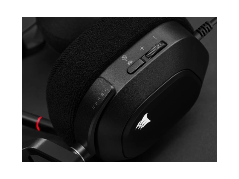 Corsair HS80 RGB USB Gamer headset, fekete (CA-9011237-EU)