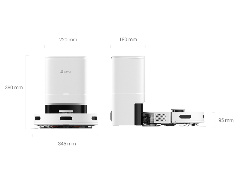 Ezviz RE4 Plus robotporszívó, fehér