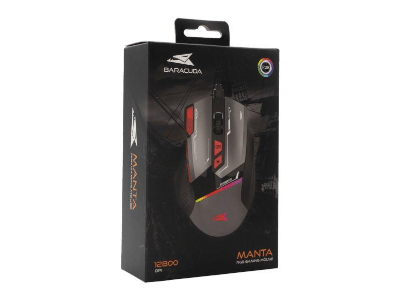 BARACUDA MANTA-G gamer egér,szürke