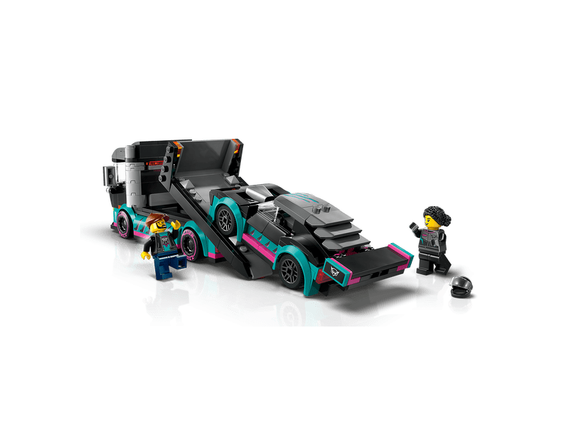 LEGO® City trkaći automobil i kamion za prijevoz automobila (60406)