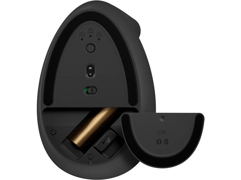 Logitech Lift Függőleges ergonomikus egér, szürke (910-006473)