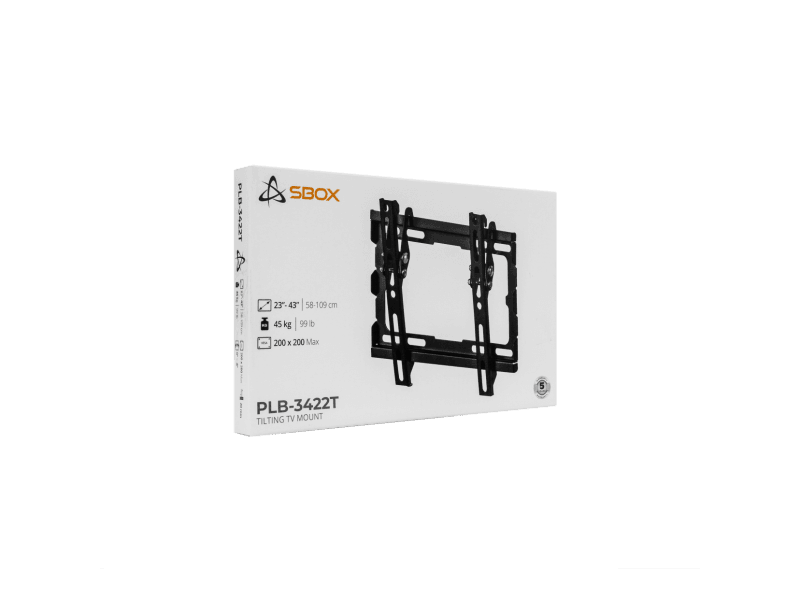 Sbox PLB-3422T-2 Nagibni zidni nosač, 23-43"