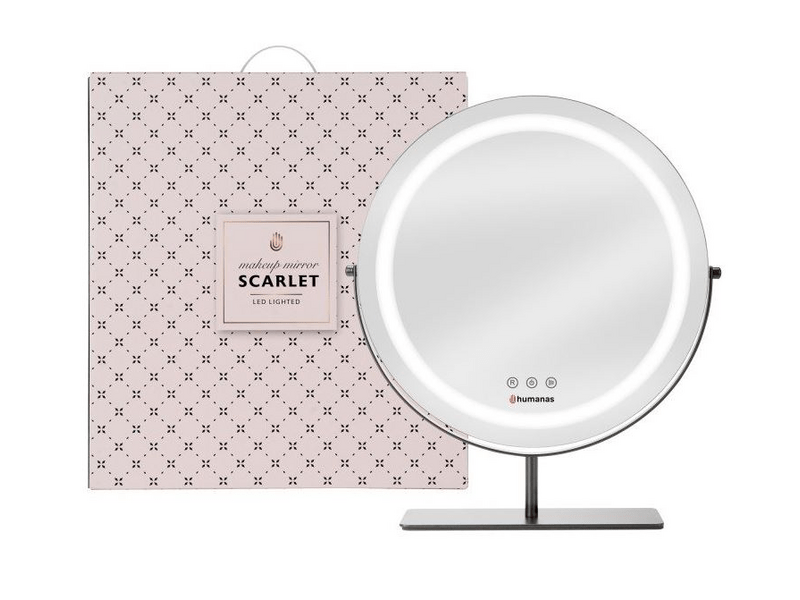 Humanas HS-HM Grimizno ogledalo za šminkanje s LED rasvjetom