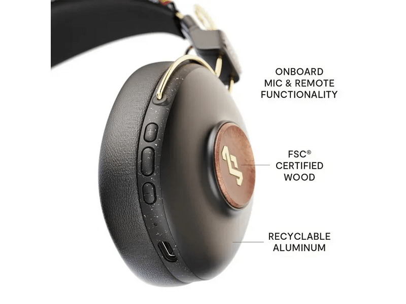 Marley Positive Vibration Frequency Rasta Vezeték nélküli fejhallgató (EM-JH143-RA)