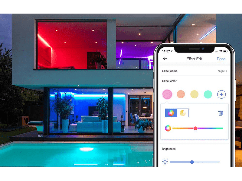 Meross MSL320HK-EU Pro Okos WiFi RGBWW LED szalag, 5 m