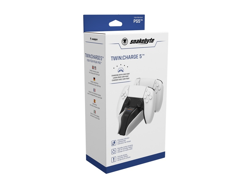 Snakebyte PS5 Twin Charge 5 stanica za punjenje, bijela (SB916168)