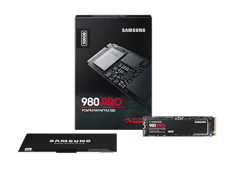 Samsung 980 PRO PCle 4.0 500 GB NVMe™ M.2 SSD