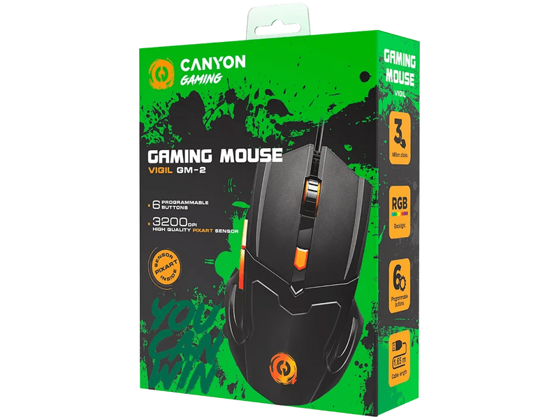 Canyon Vigil GM-2 Gamer egér (CND-SGM02RGB)