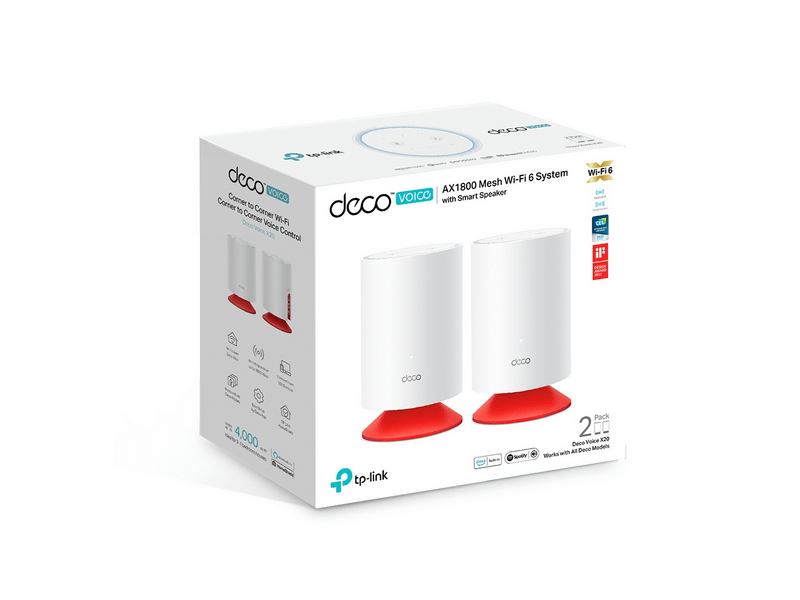 TP-Link Deco Voice X20 AX1800 Mesh Wi-Fi 6 Rendszer + Alexa
