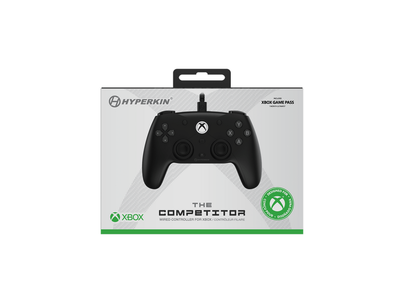 Hyperkin The Competitor Xbox/PC žičani kontroler, crni (M01638-BK)