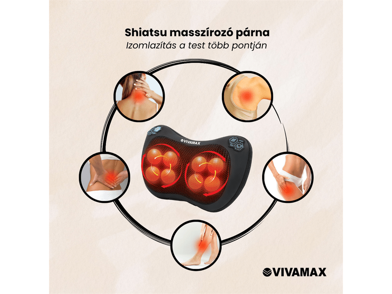 Vivamax Shiatsu masszírozópárna (GYVM46)
