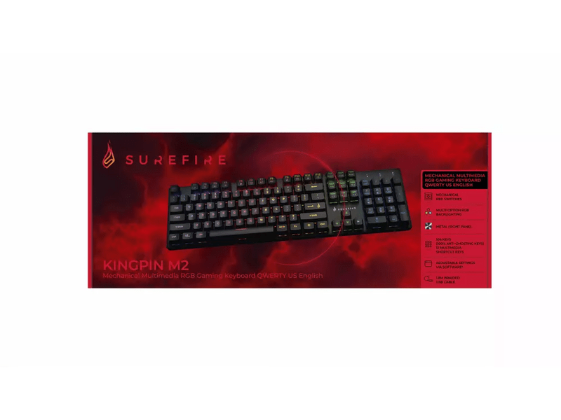 SureFire Kingpin M2 Mechanikus gamer billentyűzet, US (48719)